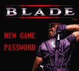 Blade title screen for GameBoy Color